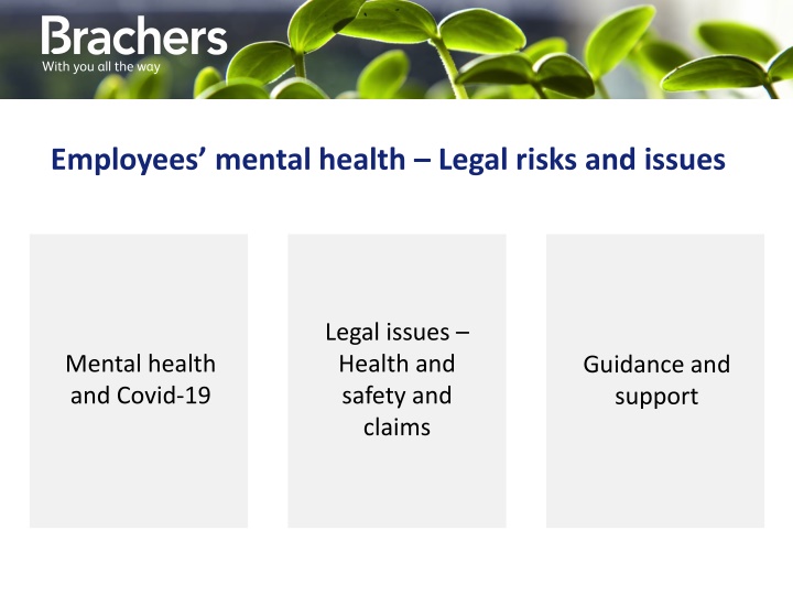 employees mental health legal risks and issues