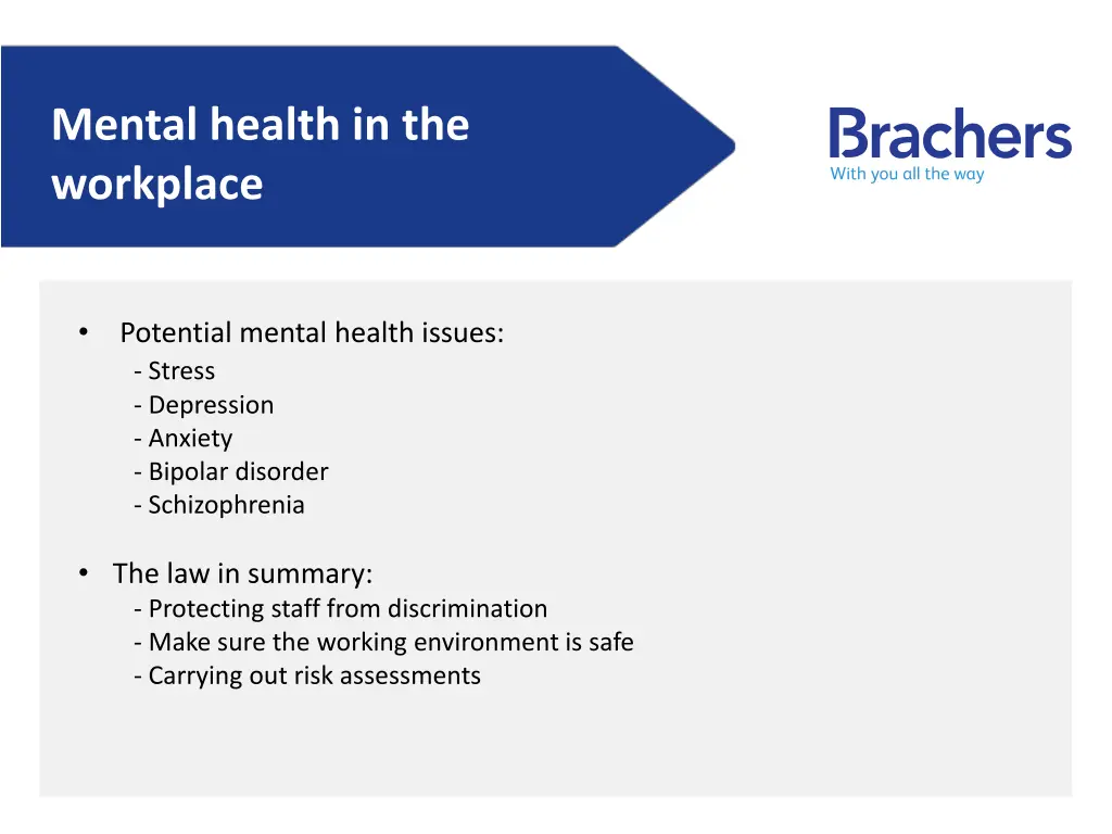 mental health in the workplace