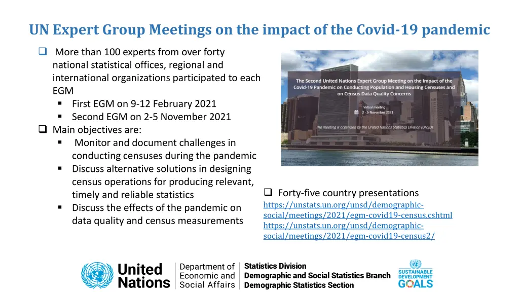 un expert group meetings on the impact