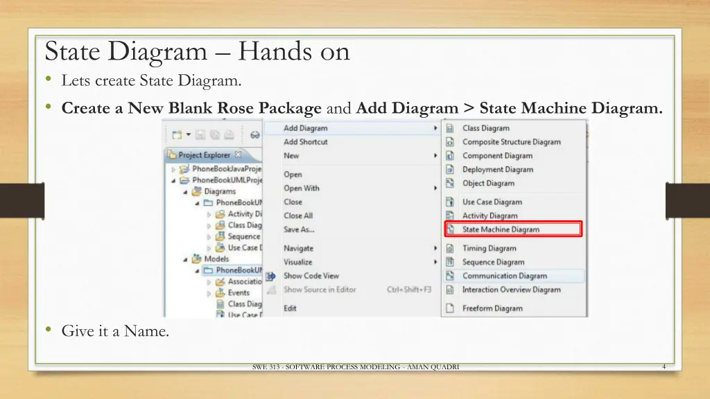 state diagram hands on