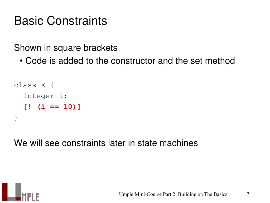 basic constraints