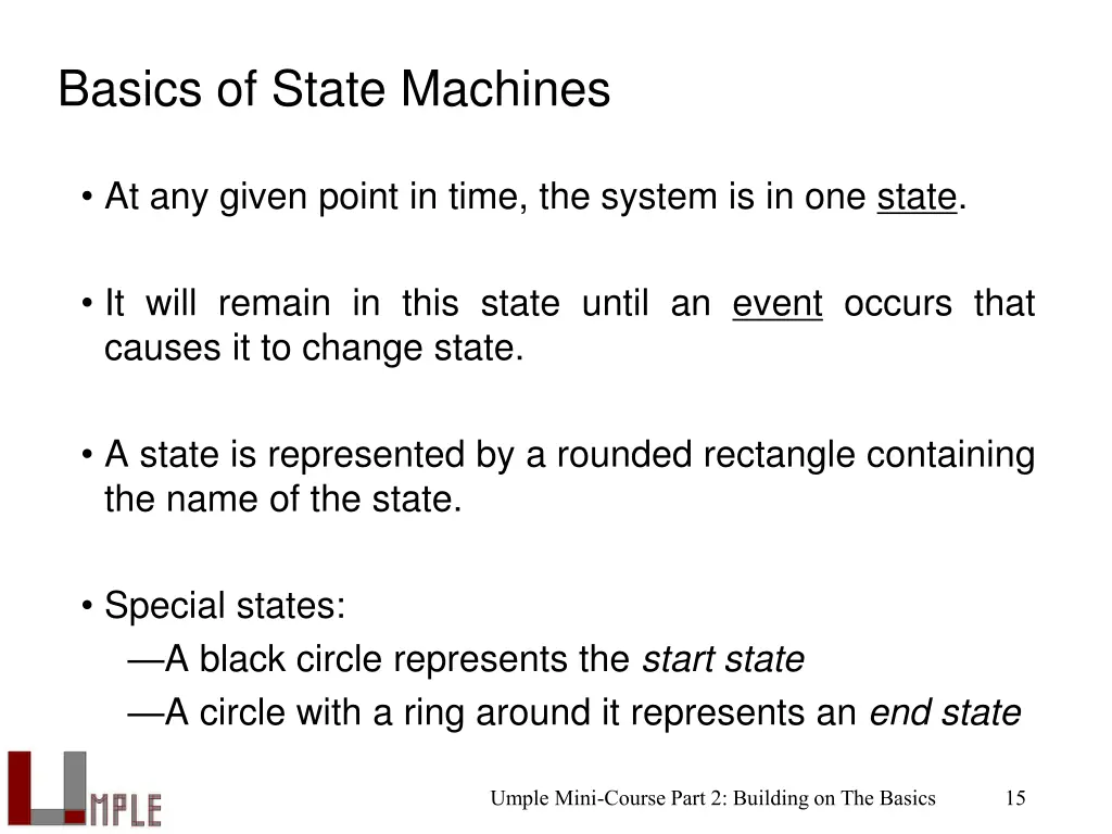 basics of state machines