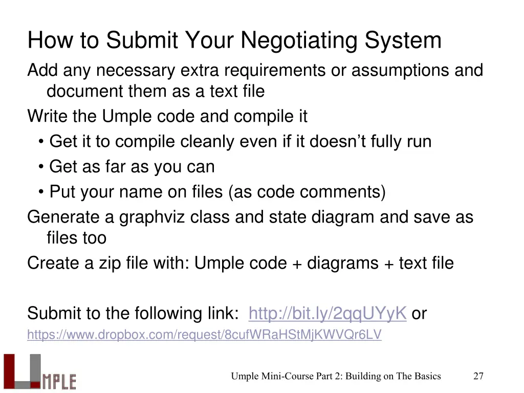 how to submit your negotiating system