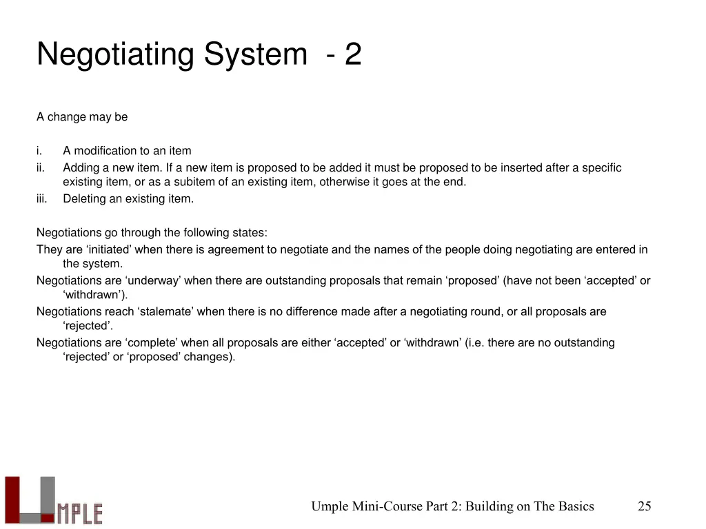 negotiating system 2