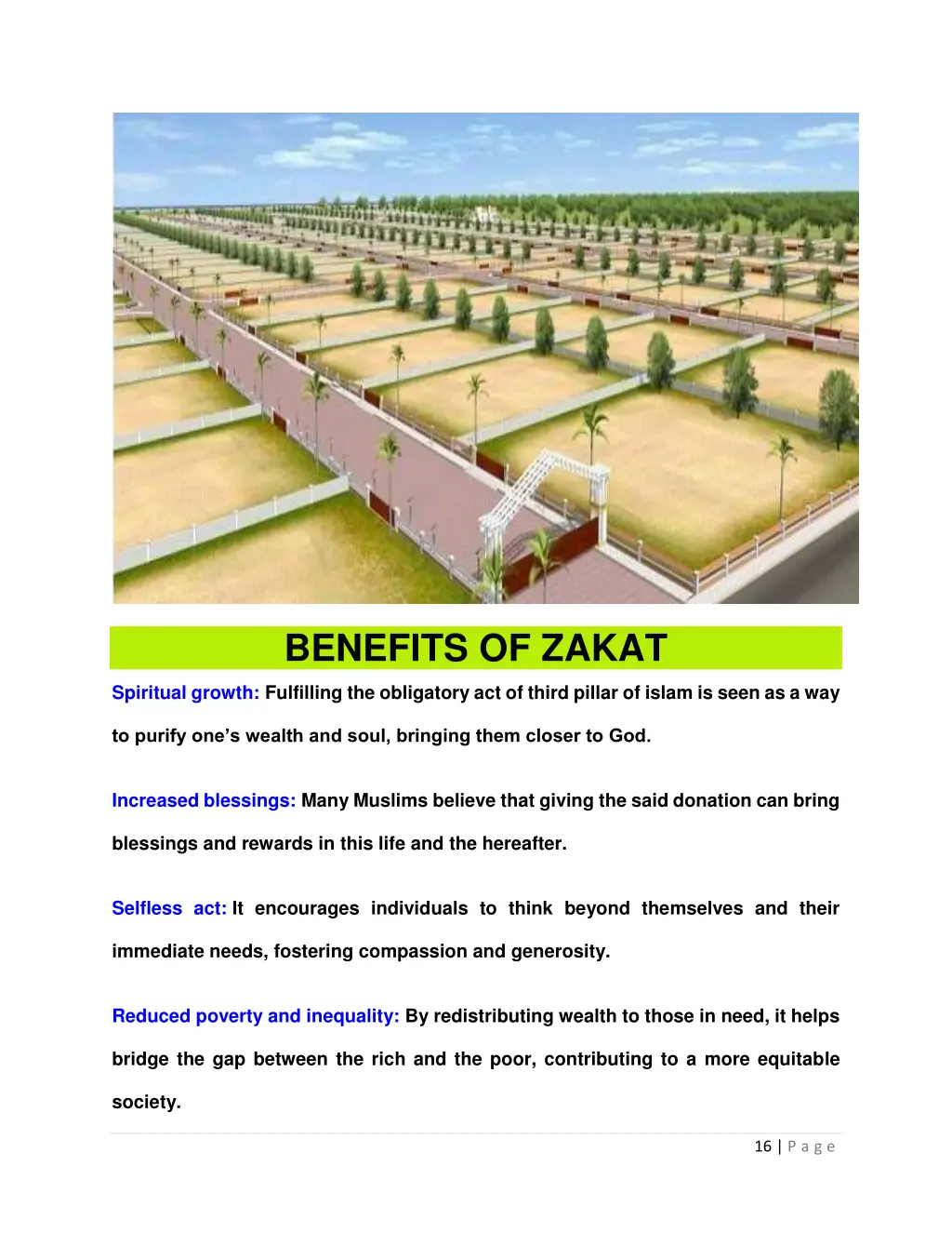 benefits of zakat