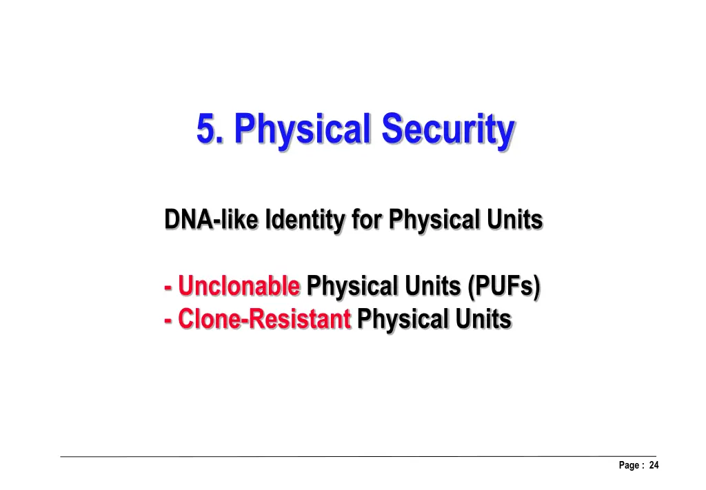 5 physical security