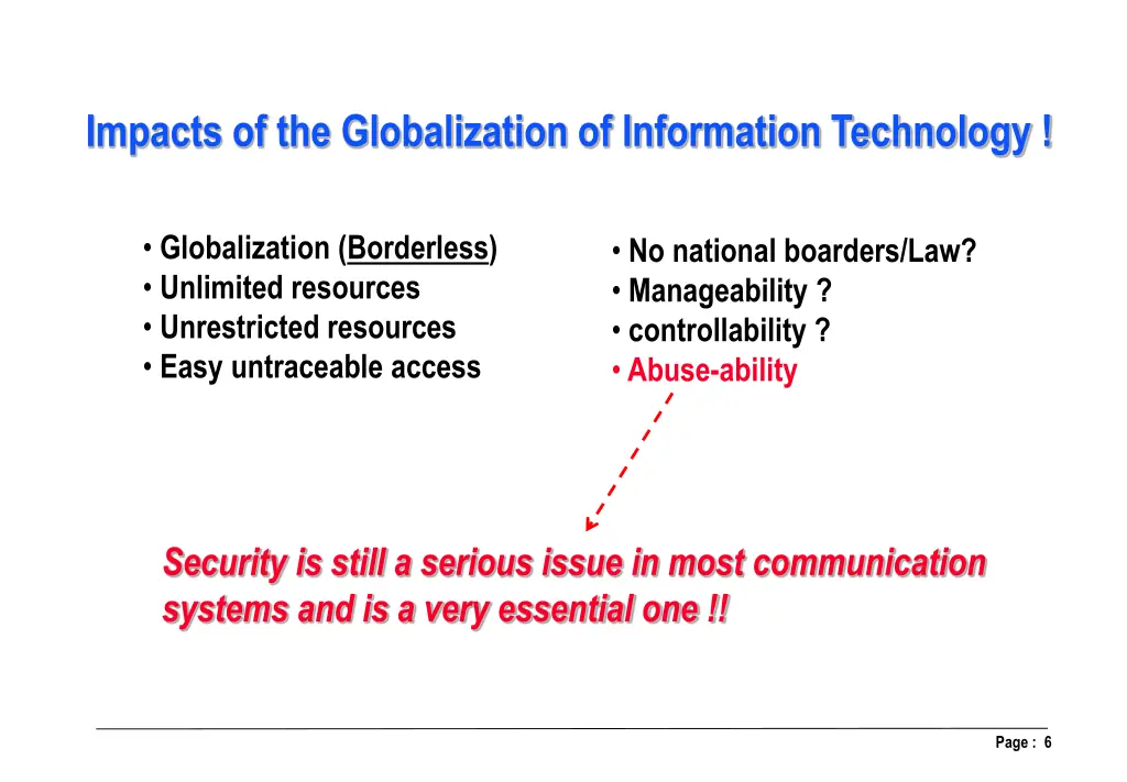 impacts of the globalization of information