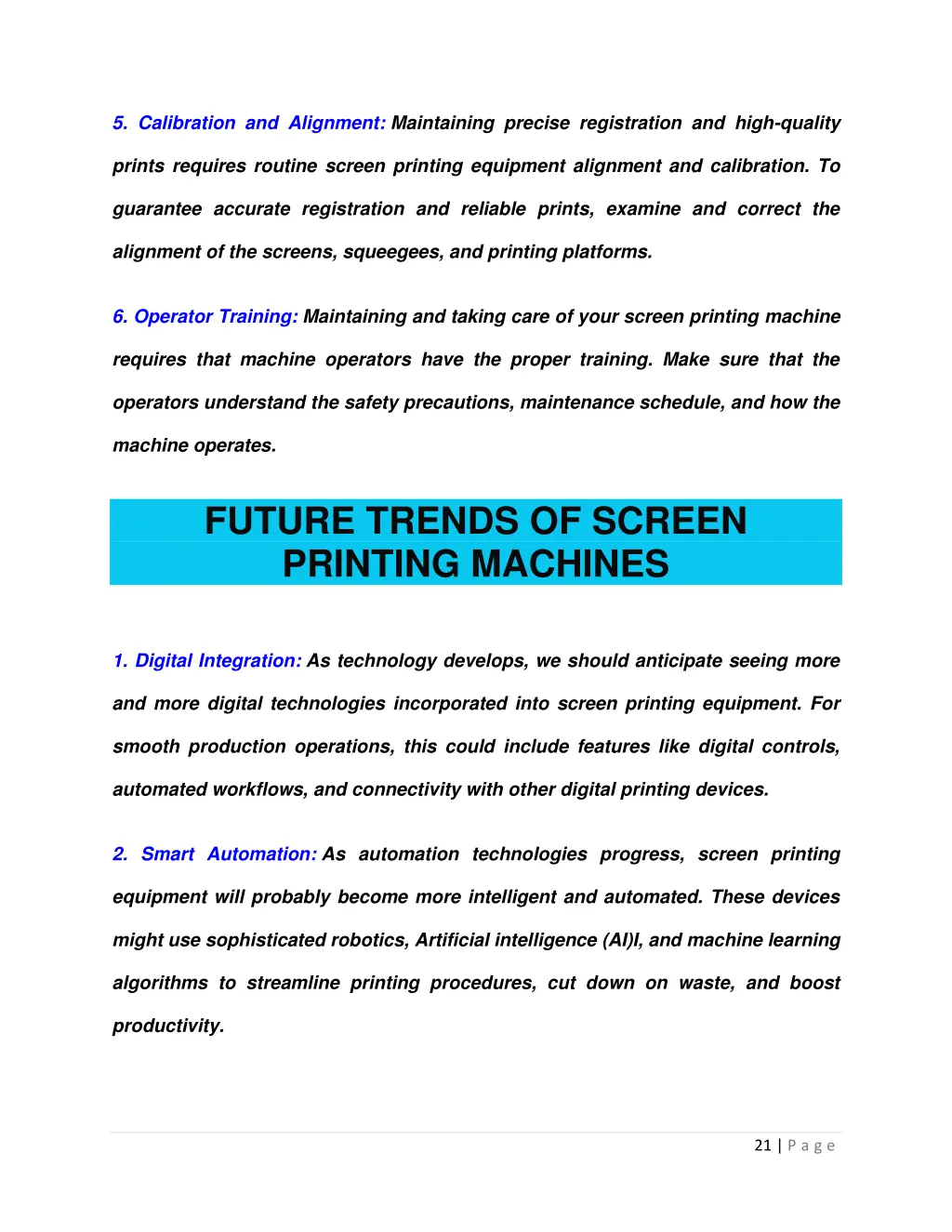 5 calibration and alignment maintaining precise