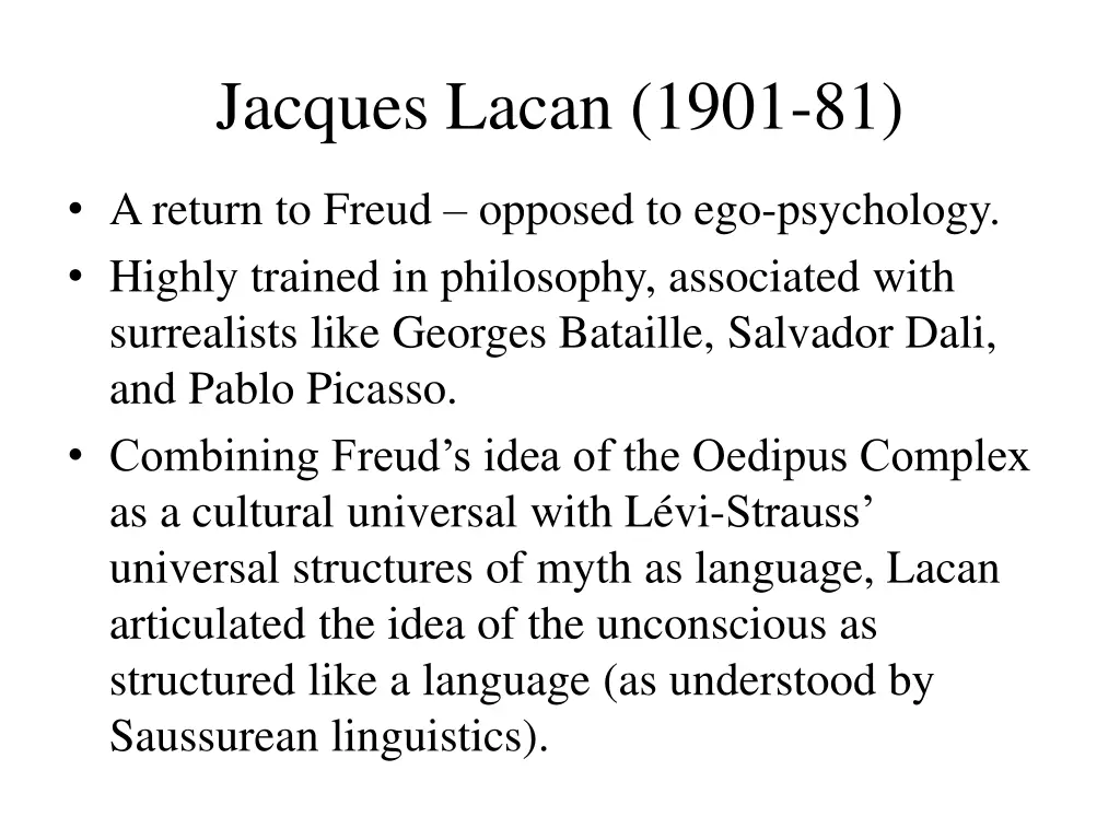 jacques lacan 1901 81