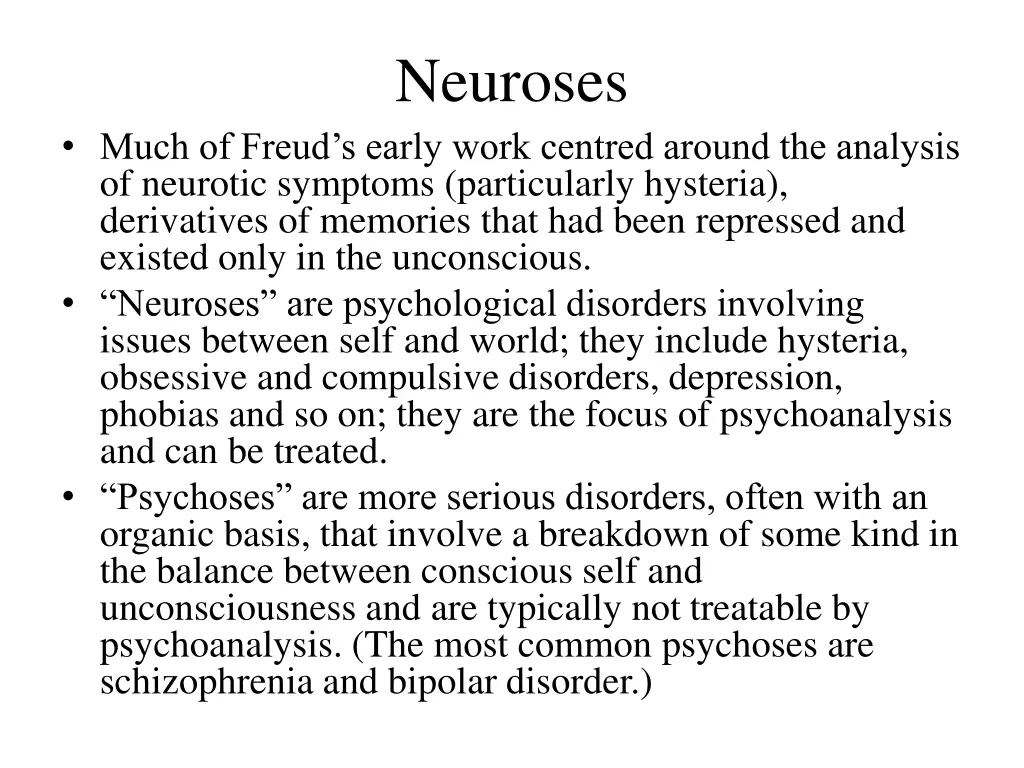 neuroses