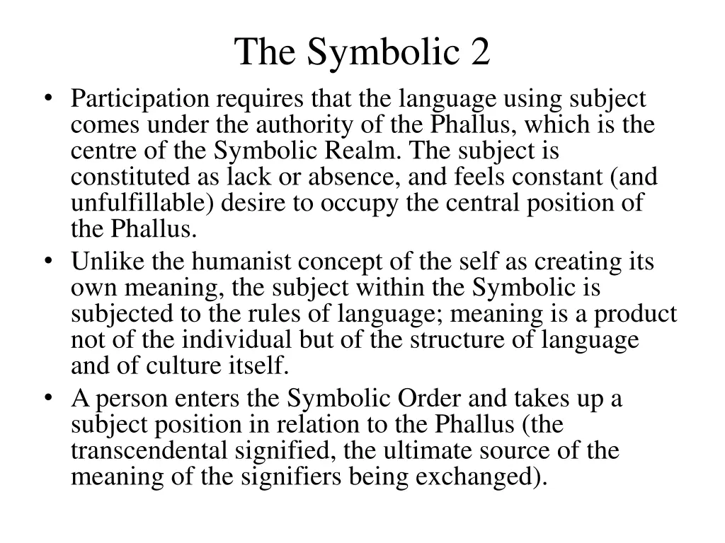 the symbolic 2