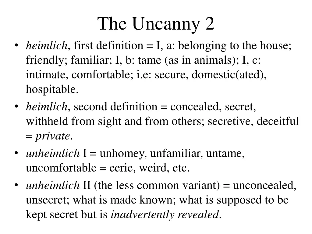 the uncanny 2