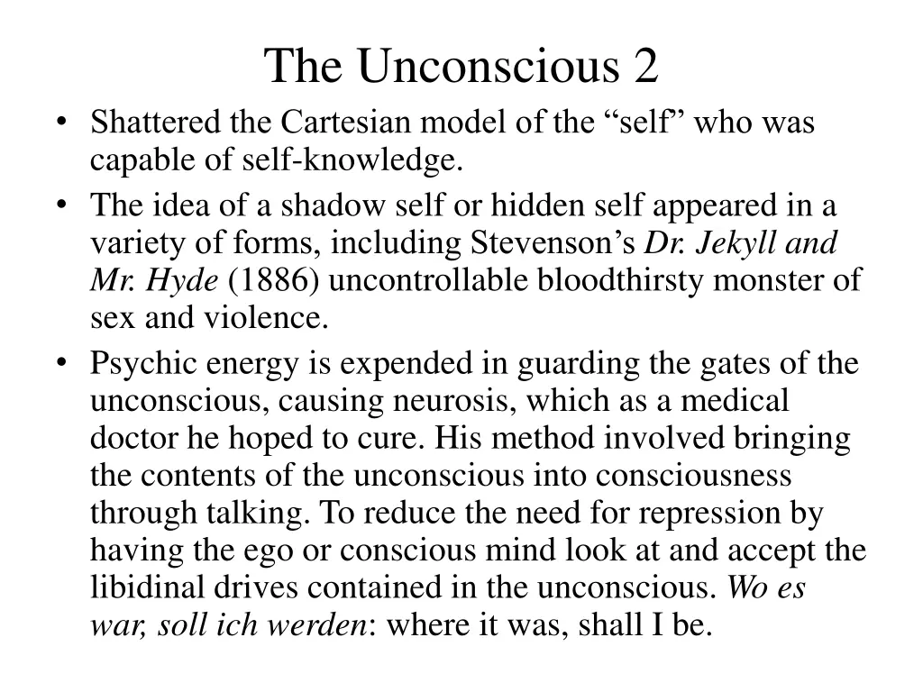 the unconscious 2