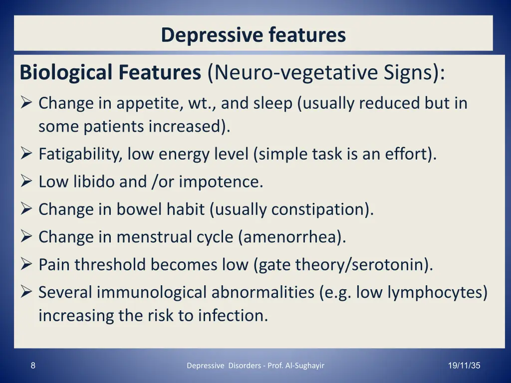 depressive features 3