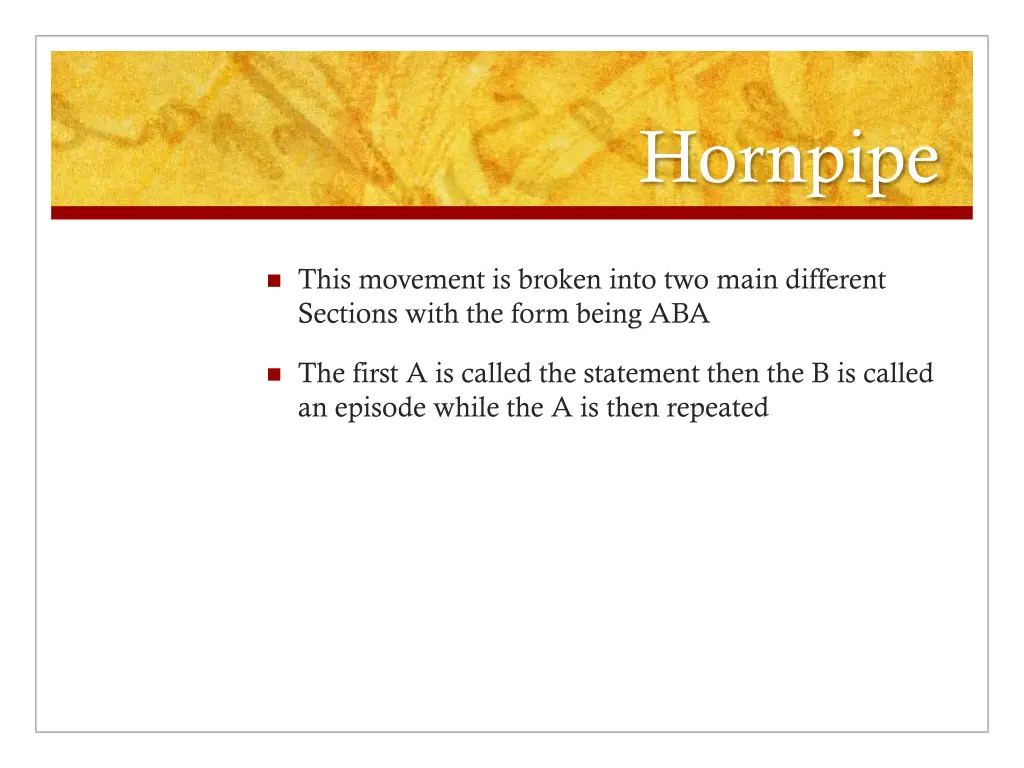 hornpipe