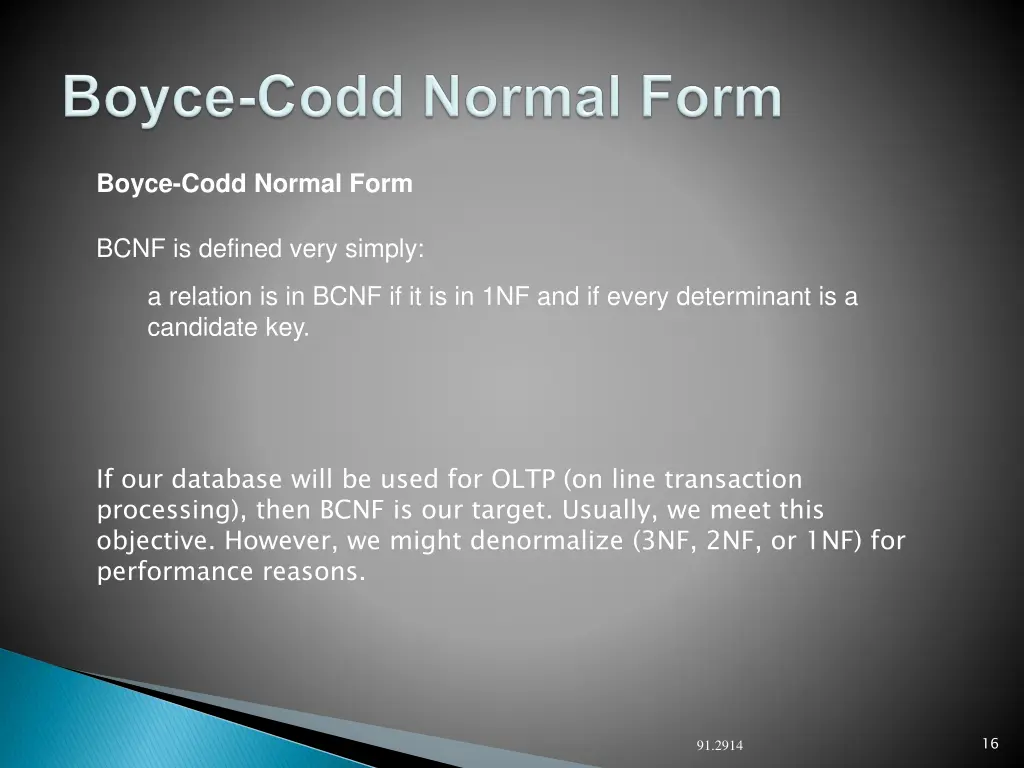 boyce codd normal form