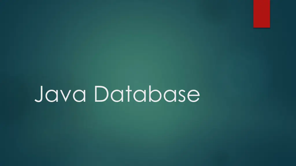 java database