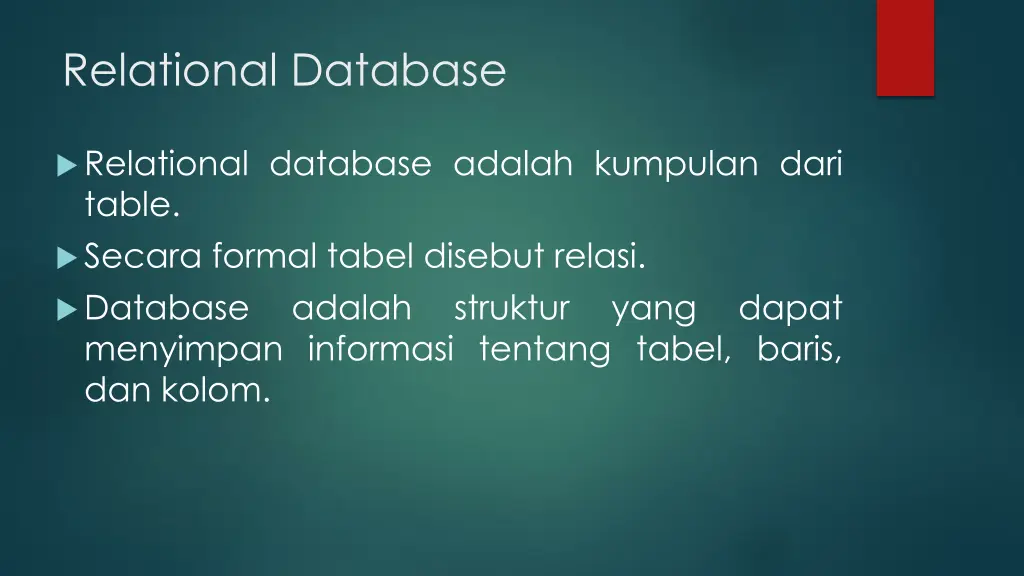 relational database