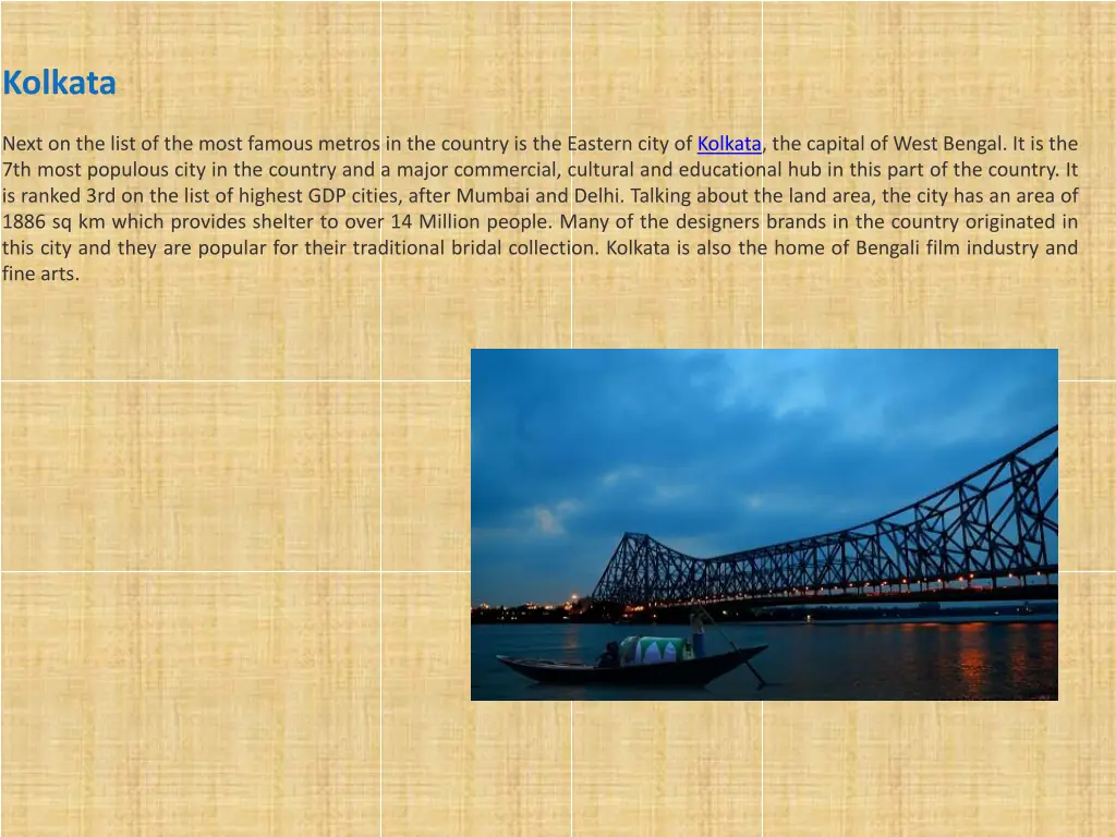 kolkata next on the list of the most famous