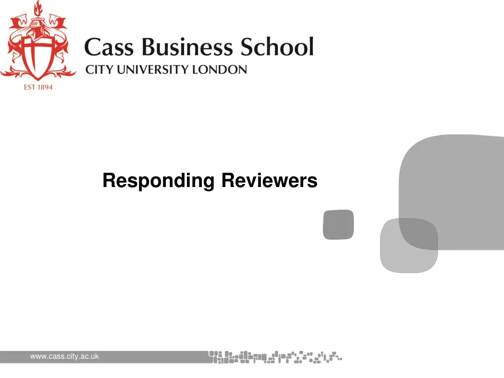 responding reviewers