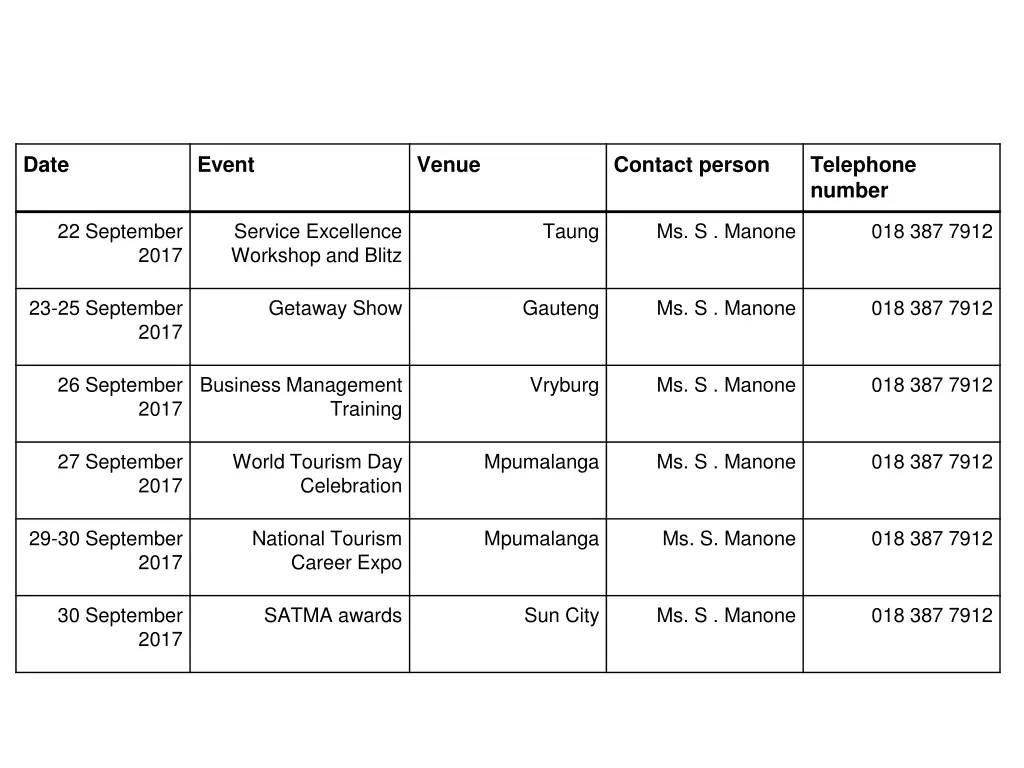 calendar of events august 2017 1