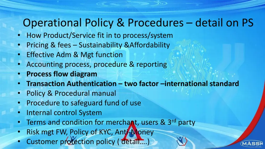 operational policy procedures detail