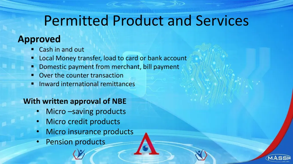 permitted product and services approved cash