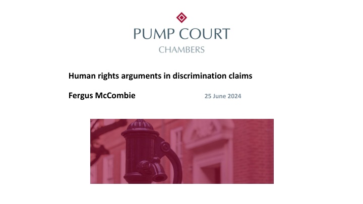 human rights arguments in discrimination claims