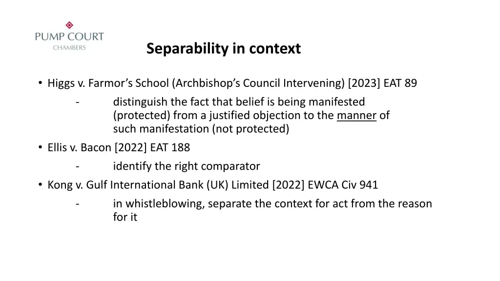 separability in context