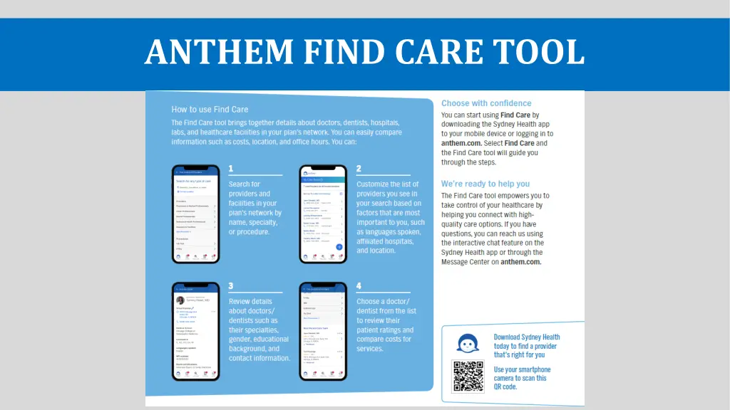 anthem find care tool