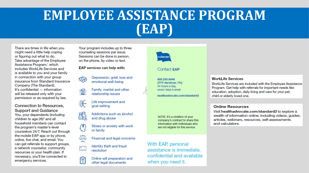 employee assistance program eap