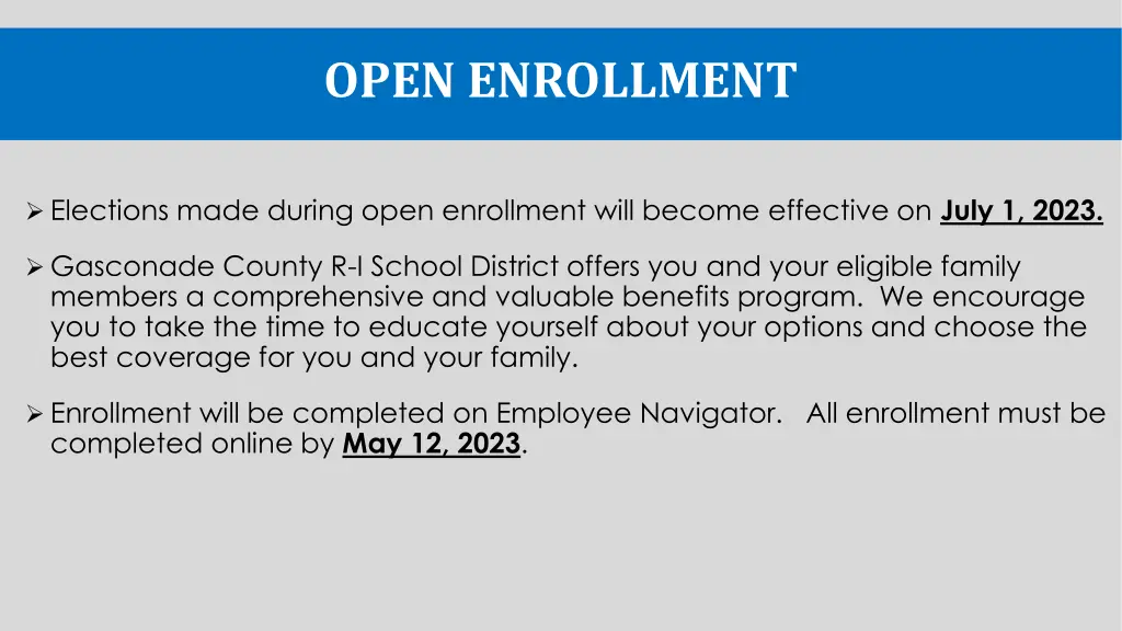 open enrollment