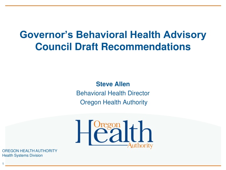 governor s behavioral health advisory council