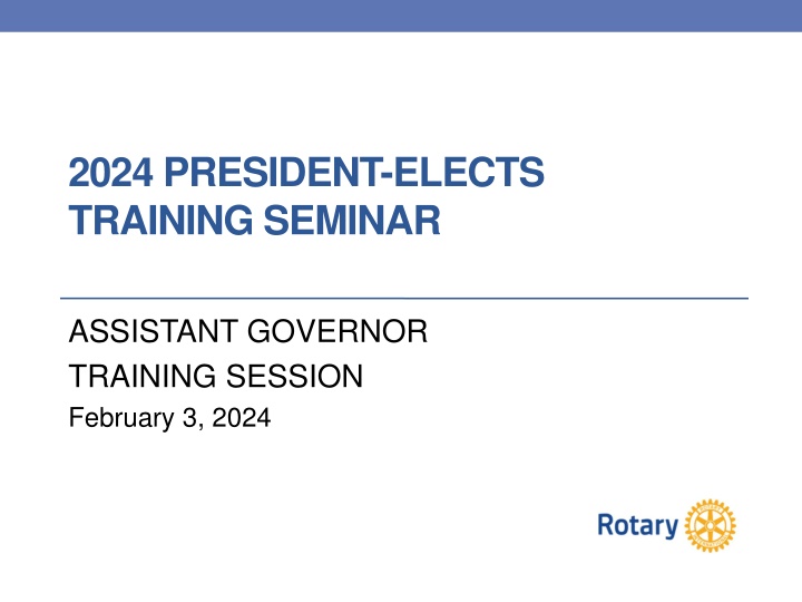 2024 president elects training seminar