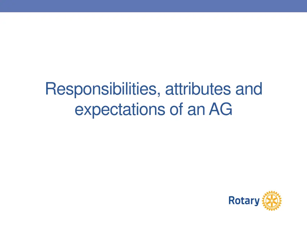 responsibilities attributes and expectations