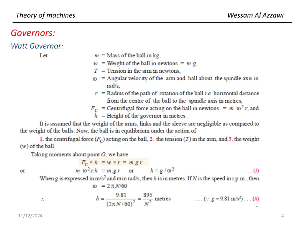 theory of machines 3