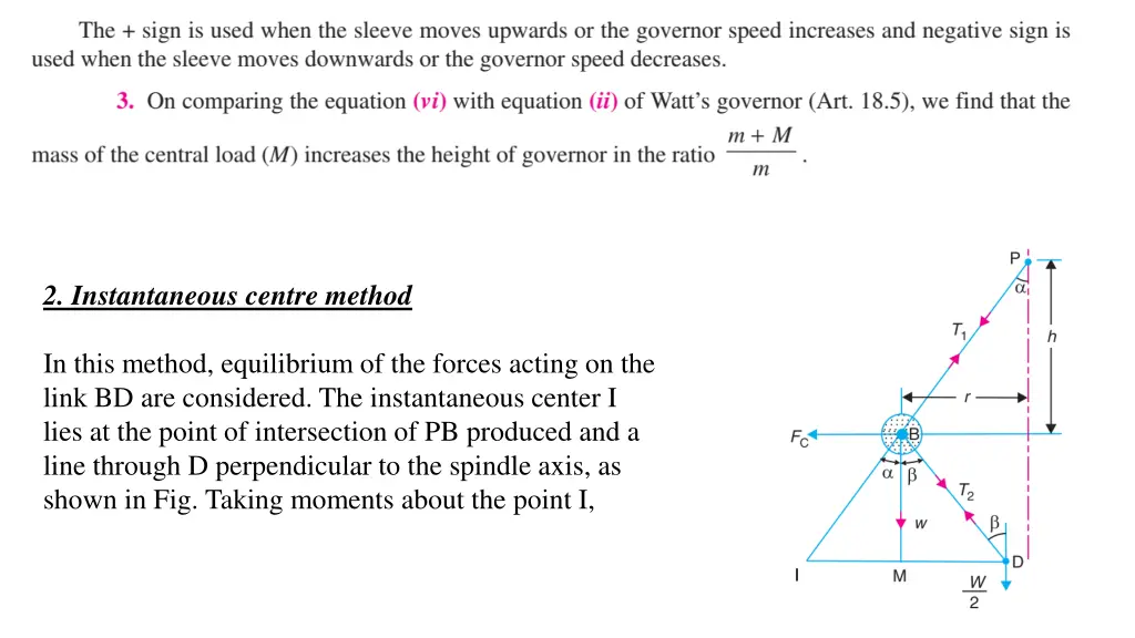 2 instantaneous centre method