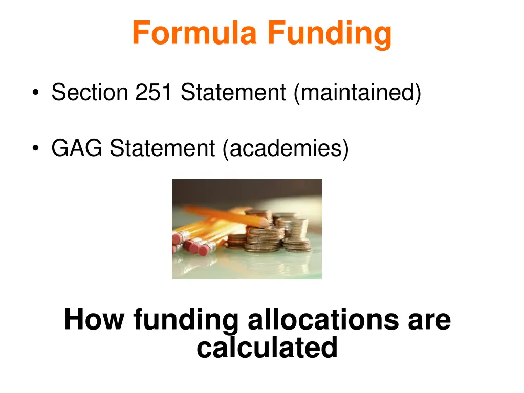 formula funding