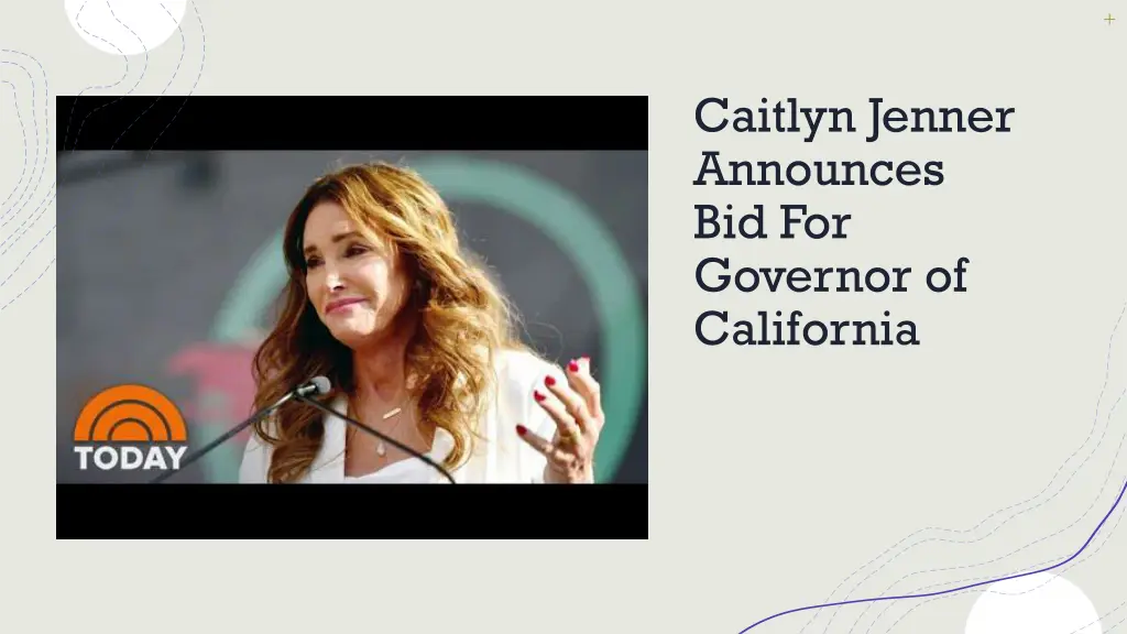 caitlyn jenner announces bid for governor