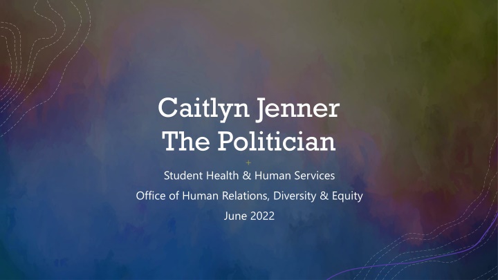 caitlyn jenner the politician