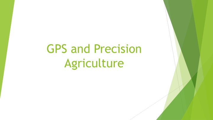 gps and precision agriculture