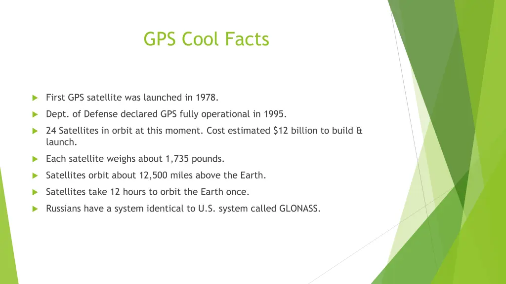 gps cool facts