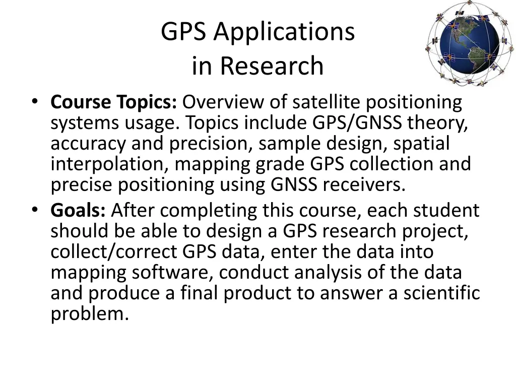 gps applications in research 1