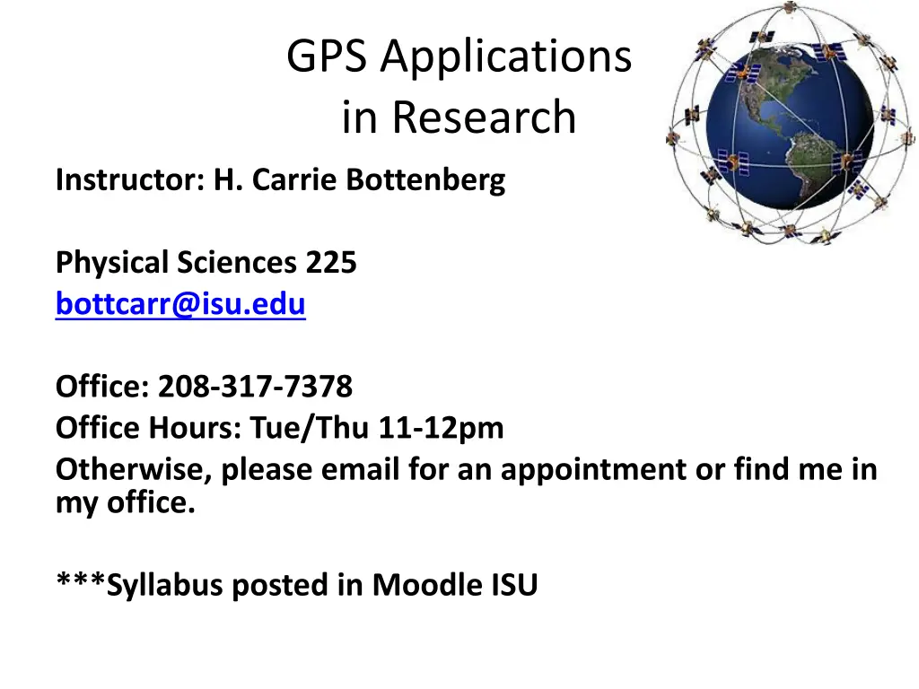 gps applications in research