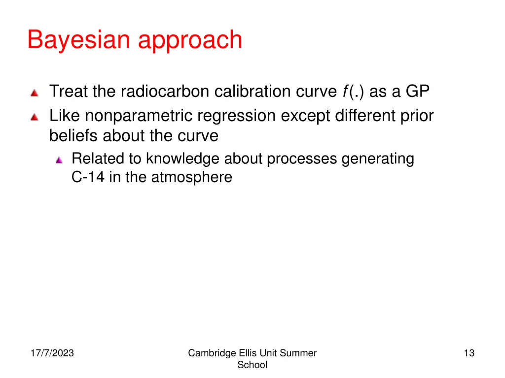 bayesian approach