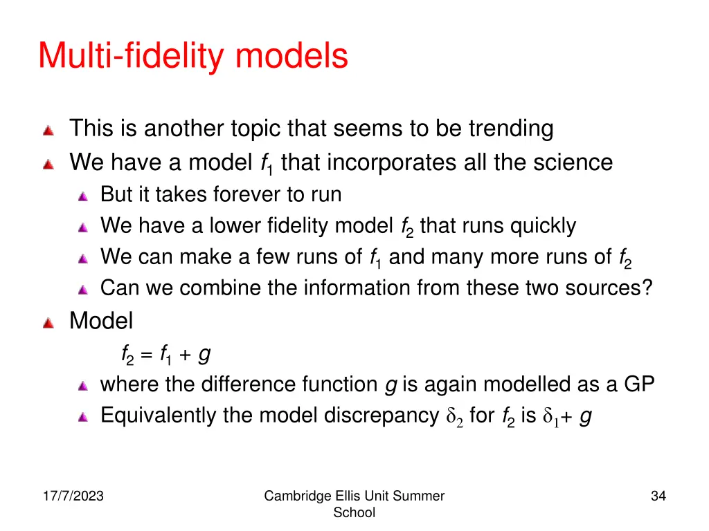 multi fidelity models