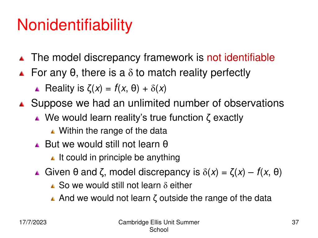 nonidentifiability