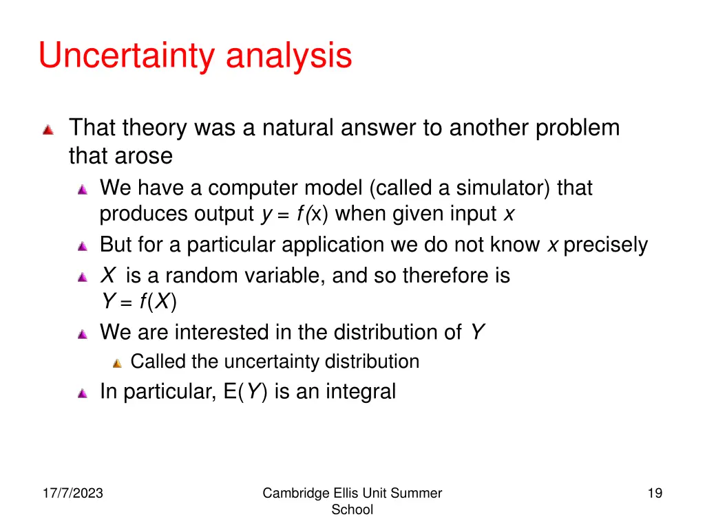 uncertainty analysis