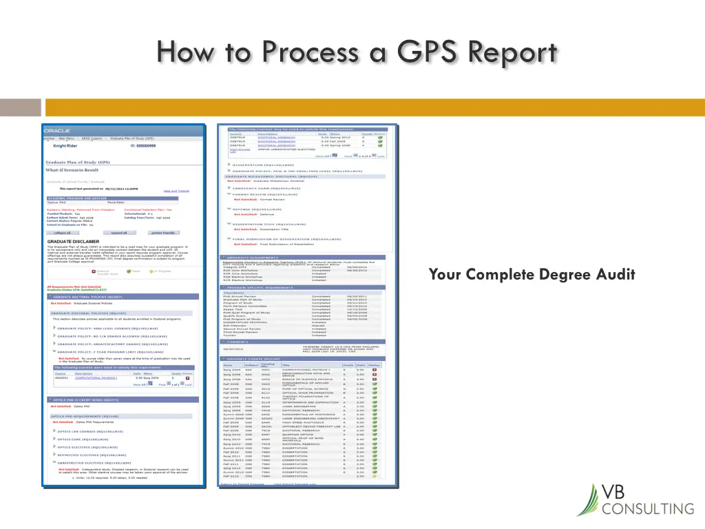 how to process a gps report 7