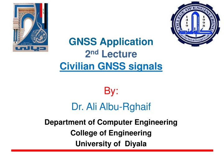 gnss application 2 nd lecture civilian gnss